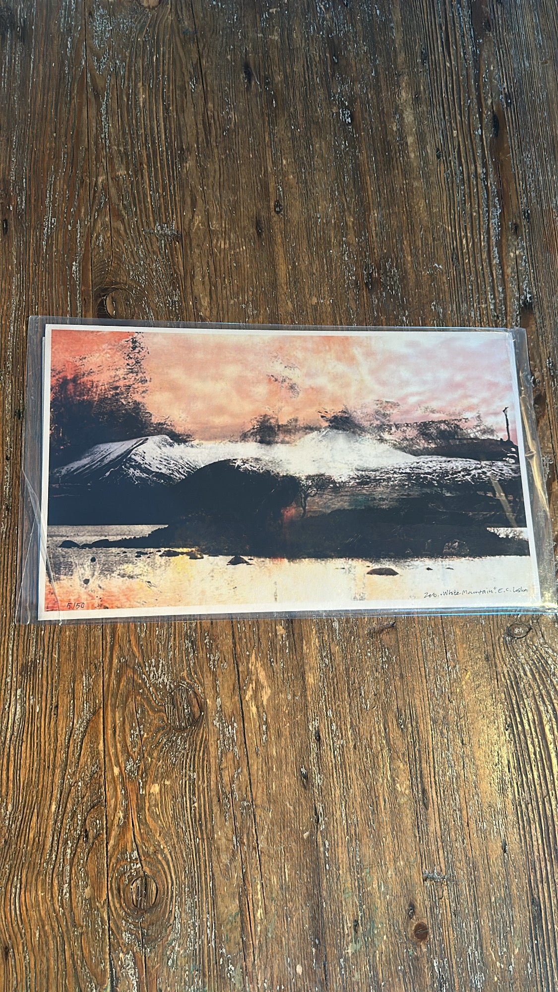 "White mountain", 30 x 40 cm