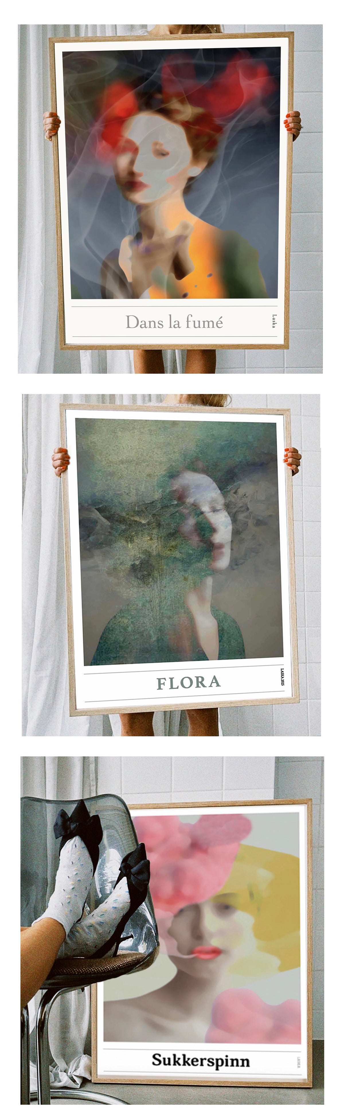 KUNSTPLAKATER – plakater, postere med motiver av Eva C. Laska