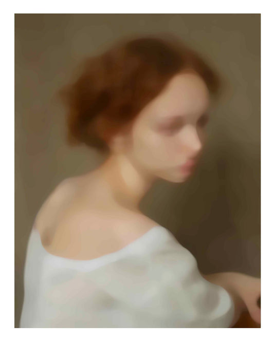 Lina, portrett, trykk, abstrakt