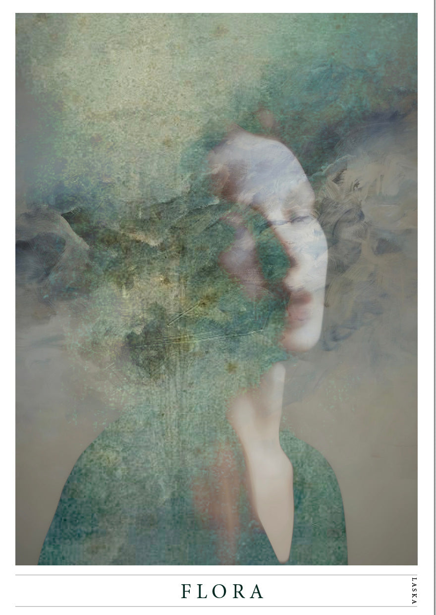 FLORA, NYTT MOTIV, poster, plakat, portrett