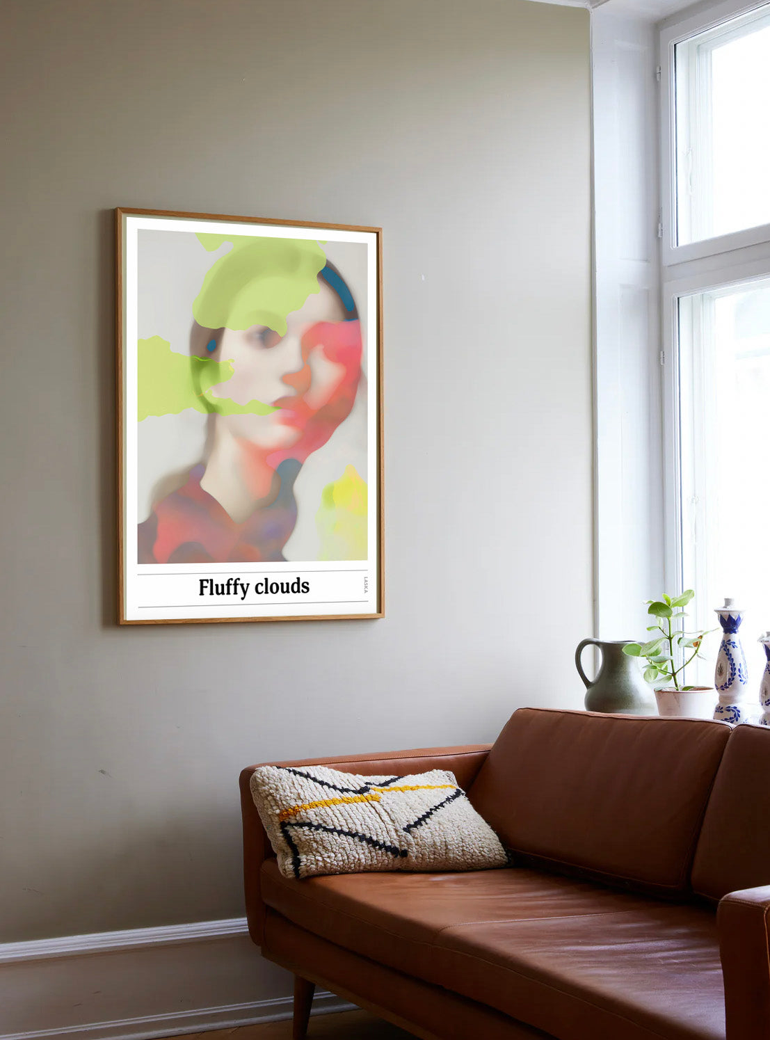 FLUFFY CLOUDS, BESTSELLER, kunstplakat, Artposter, portrett, abstrakt
