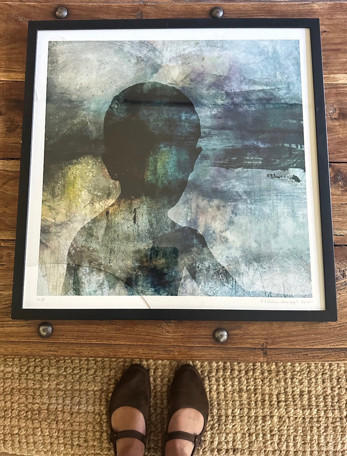 Blue boy, Håndkolorert, nummerert og signert, Str 40 x 40 cm