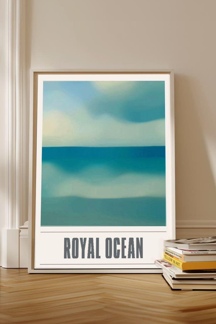 ROYAL OCEAN, kunstplakat, Artposter, portrett, abstrakt