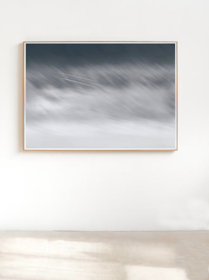 VINTER, abstrakt landskapskunst, landskapskunst, kunsttrykk, vinterlandskap, norsk kunst, moderne kunst, Eva Christin Laska.